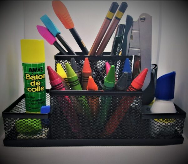 4 in 1 Metal Mesh Desk Organizer - Image 2