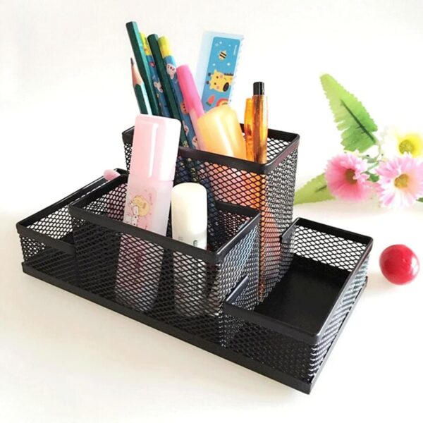 4 in 1 Metal Mesh Desk Organizer